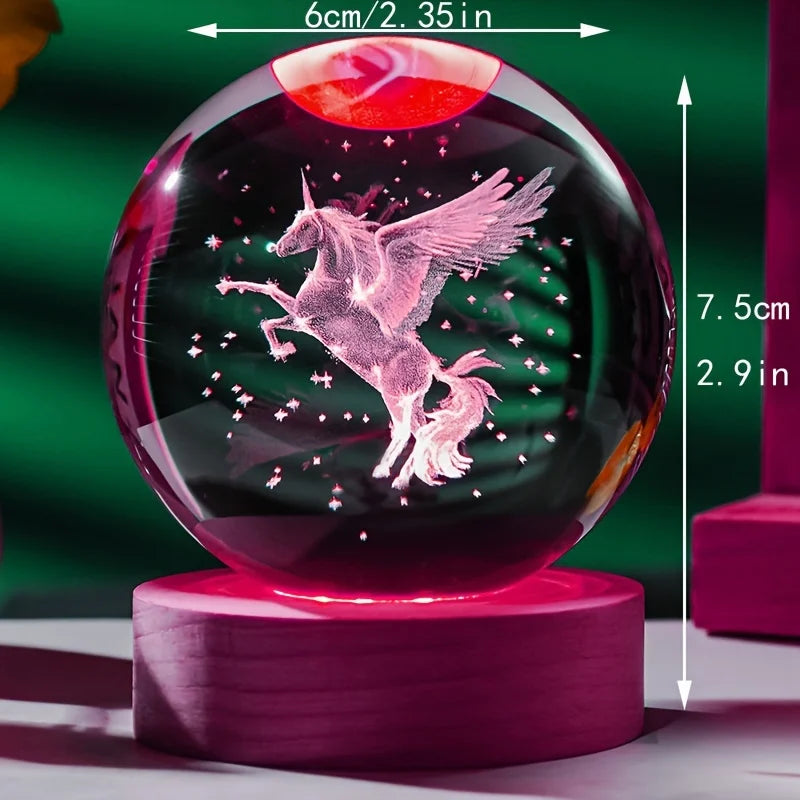 Unicorn Crystal Ball LED